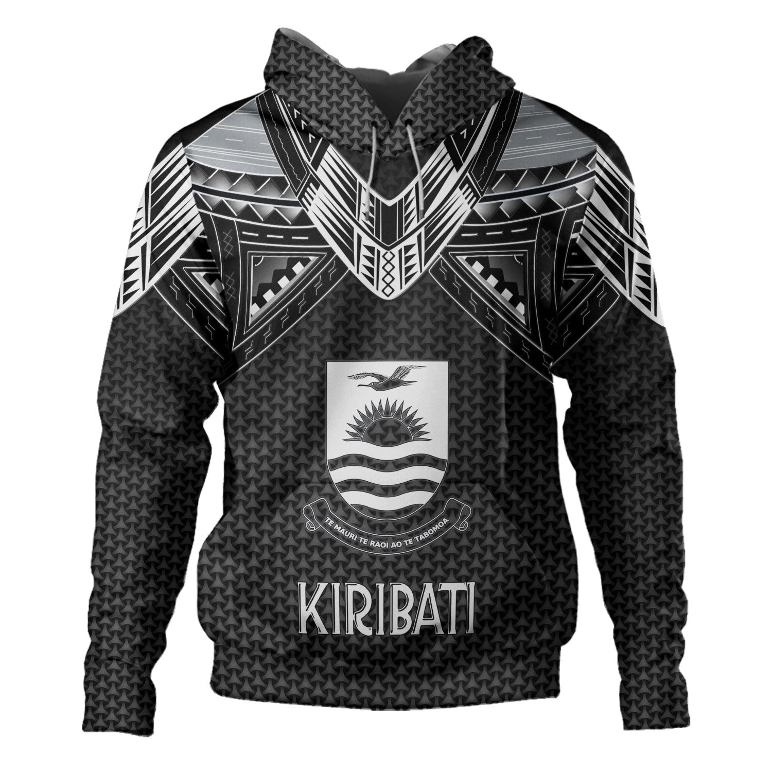 Kiribati Custom Personalised Hoodie Polynesian Tribal Tattoo