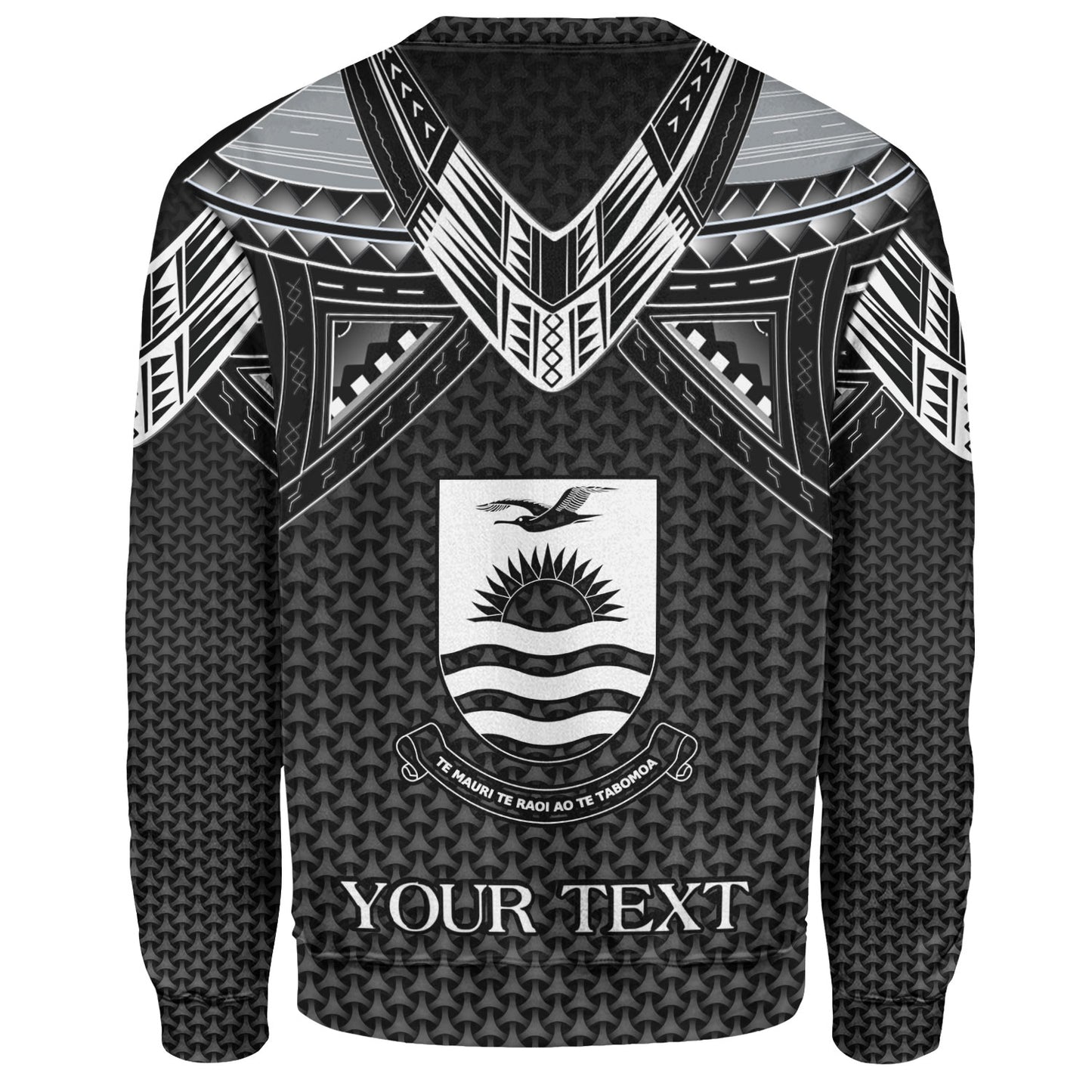 Kiribati Custom Personalised Sweatshirt Polynesian Tribal Tattoo