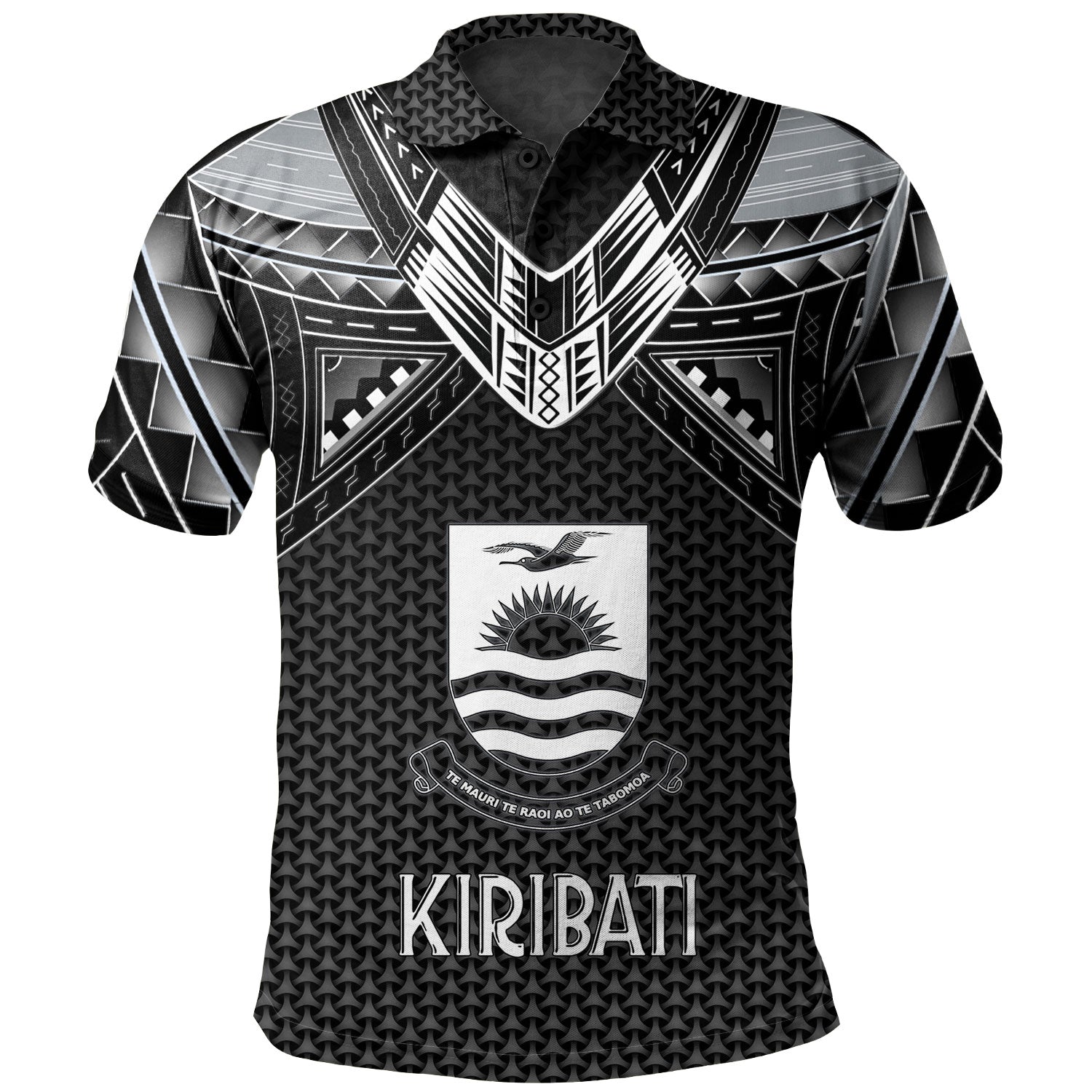 Kiribati Custom Personalised Polo Shirt Polynesian Tribal Tattoo