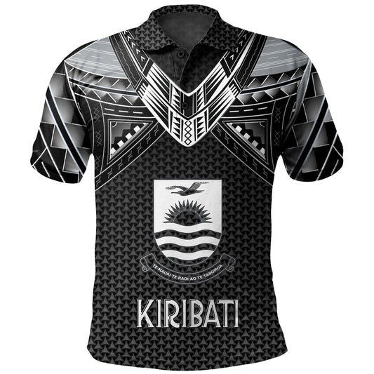 Kiribati Custom Personalised Polo Shirt Polynesian Tribal Tattoo