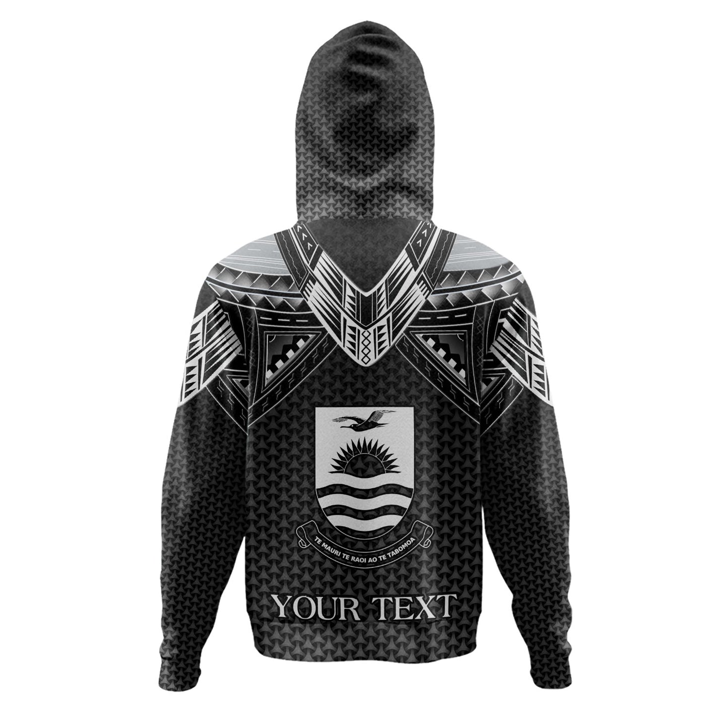 Kiribati Custom Personalised Hoodie Polynesian Tribal Tattoo