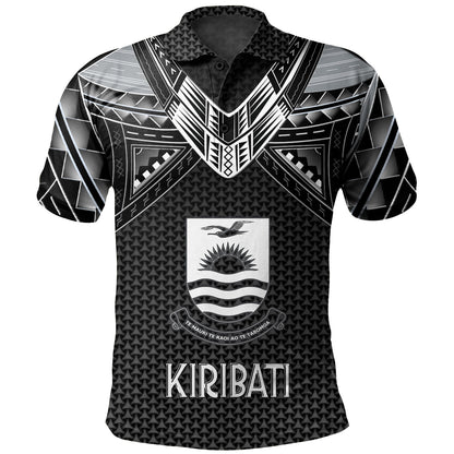Kiribati Custom Personalised Polo Shirt Polynesian Tribal Tattoo