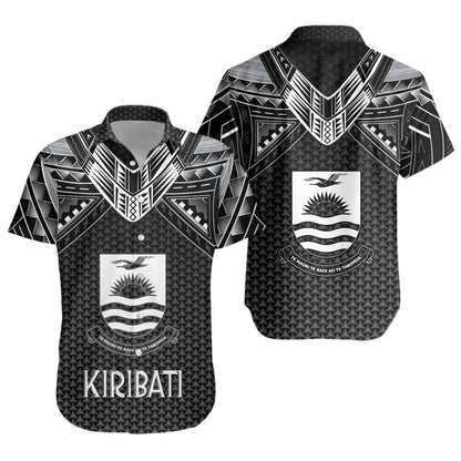 Kiribati Custom Personalised Short Sleeve Shirt Polynesian Tribal Tattoo