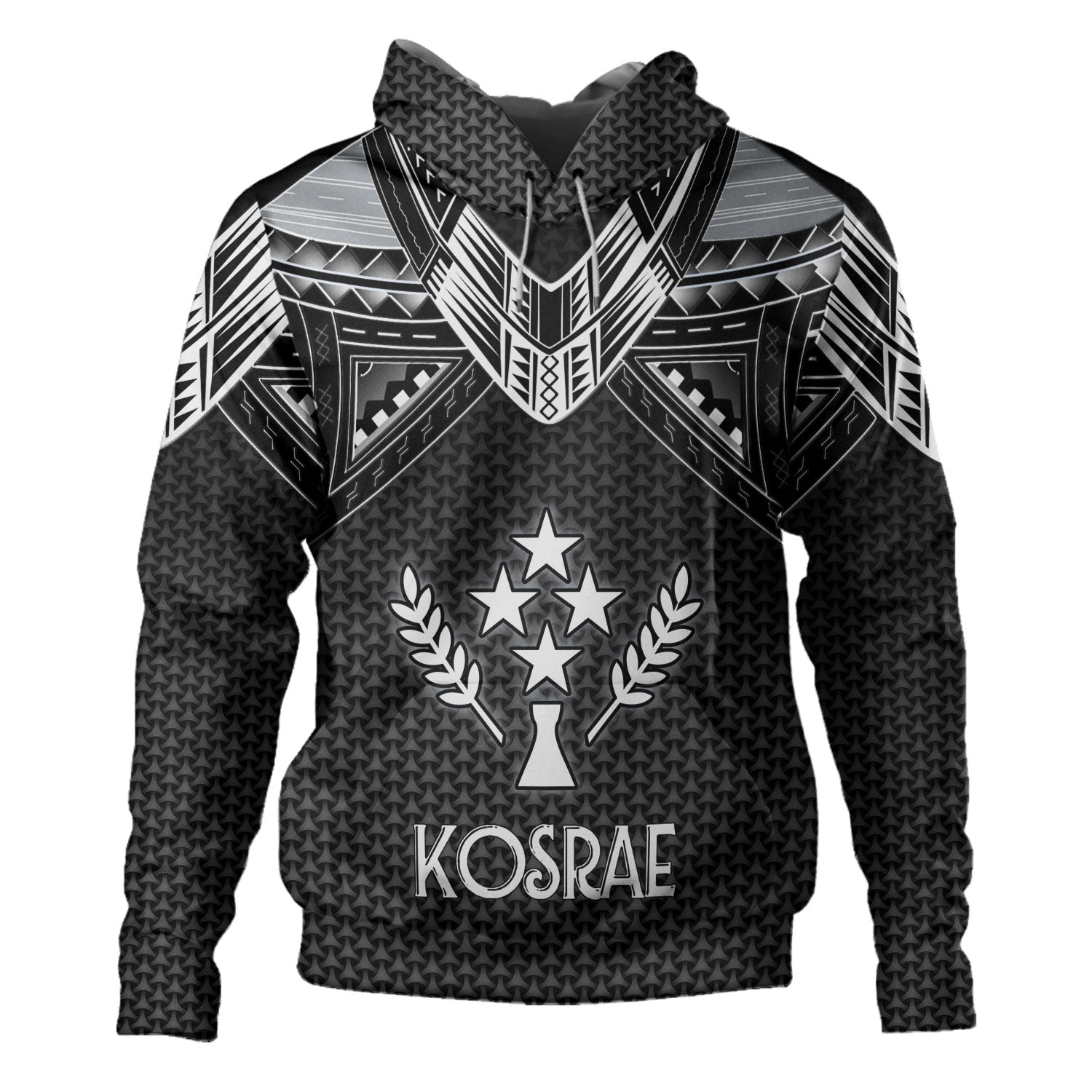 Kosrae Custom Personalised Hoodie Polynesian Tribal Tattoo