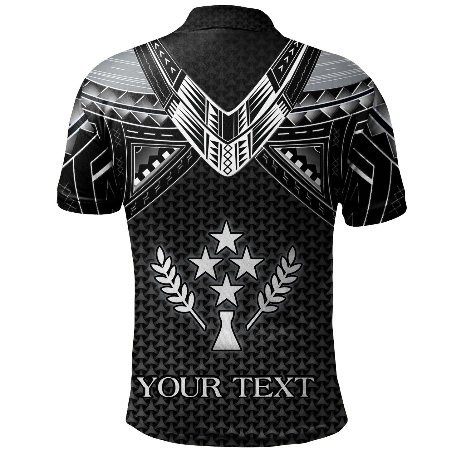 Kosrae Custom Personalised Polo Shirt Polynesian Tribal Tattoo