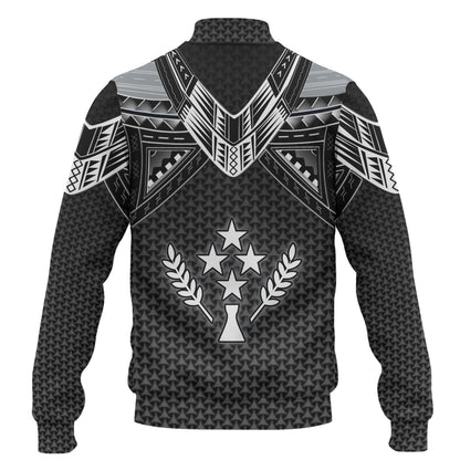 Kosrae Custom Personalised Baseball Jacket Polynesian Tribal Tattoo