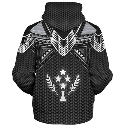 Kosrae Custom Personalised Sherpa Hoodie Polynesian Tribal Tattoo