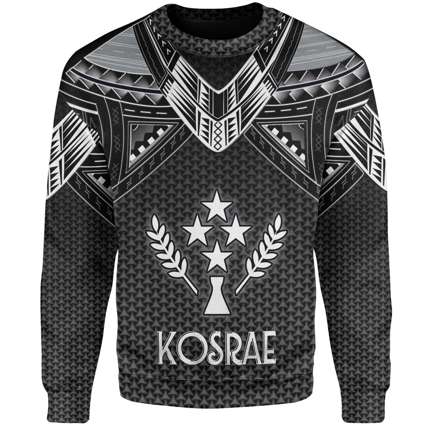 Kosrae Custom Personalised Sweatshirt Polynesian Tribal Tattoo