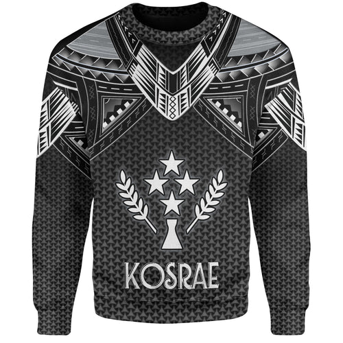 Kosrae Custom Personalised Sweatshirt Polynesian Tribal Tattoo
