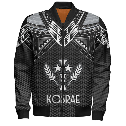 Kosrae Custom Personalised Bomber Jacket Polynesian Tribal Tattoo