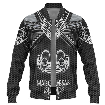 Marquesas Islands Custom Personalised Baseball Jacket Polynesian Tribal Tattoo