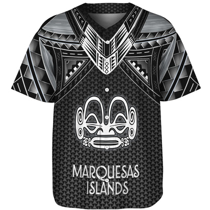 Marquesas Islands Custom Personalised Baseball Shirt Polynesian Tribal Tattoo