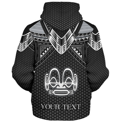 Marquesas Islands Custom Personalised Sherpa Hoodie Polynesian Tribal Tattoo