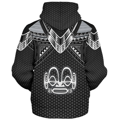 Marquesas Islands Custom Personalised Sherpa Hoodie Polynesian Tribal Tattoo