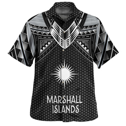 Nauru Custom Personalised Hawaiian Shirt Polynesian Tribal Tattoo