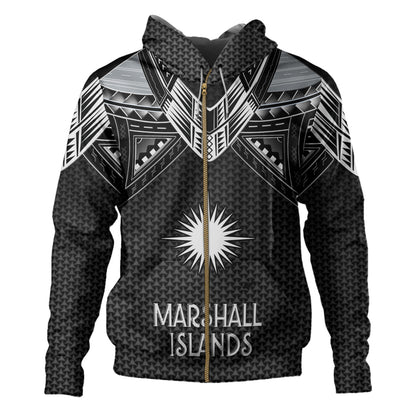 Marshall Islands Custom Personalised Hoodie Polynesian Tribal Tattoo