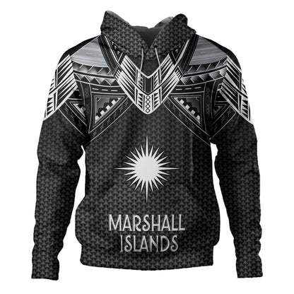 Marshall Islands Custom Personalised Hoodie Polynesian Tribal Tattoo