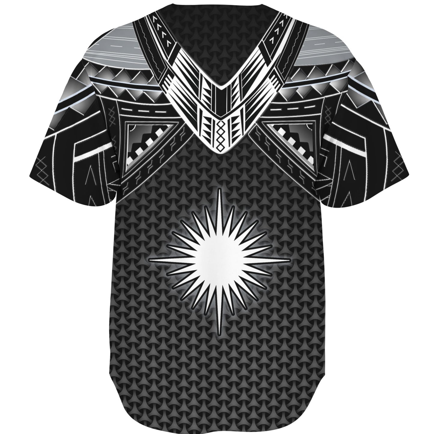 Marshall Islands Custom Personalised Baseball Shirt Polynesian Tribal Tattoo