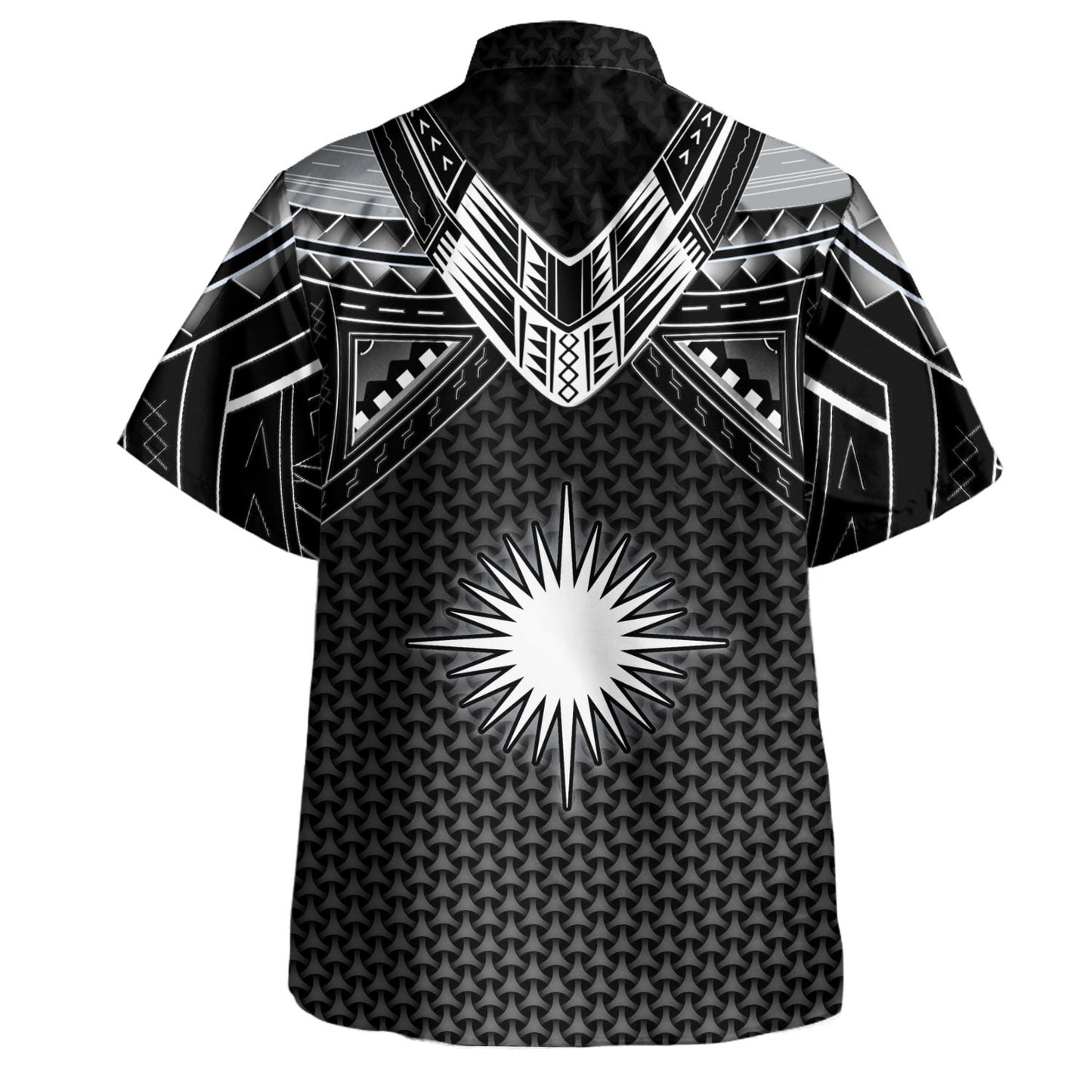 Nauru Custom Personalised Hawaiian Shirt Polynesian Tribal Tattoo