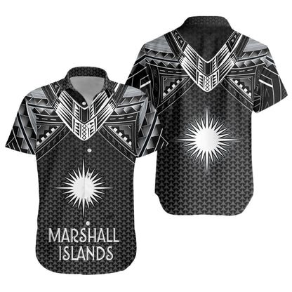 Marshall Islands Custom Personalised Short Sleeve Shirt Polynesian Tribal Tattoo
