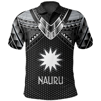 Nauru Custom Personalised Polo Shirt Polynesian Tribal Tattoo