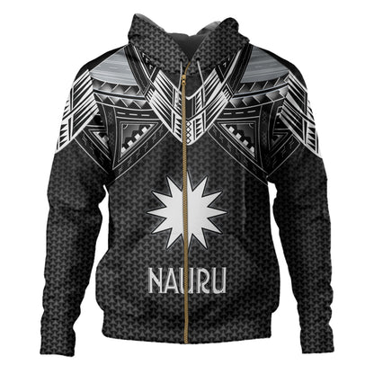 Nauru Custom Personalised Hoodie Polynesian Tribal Tattoo