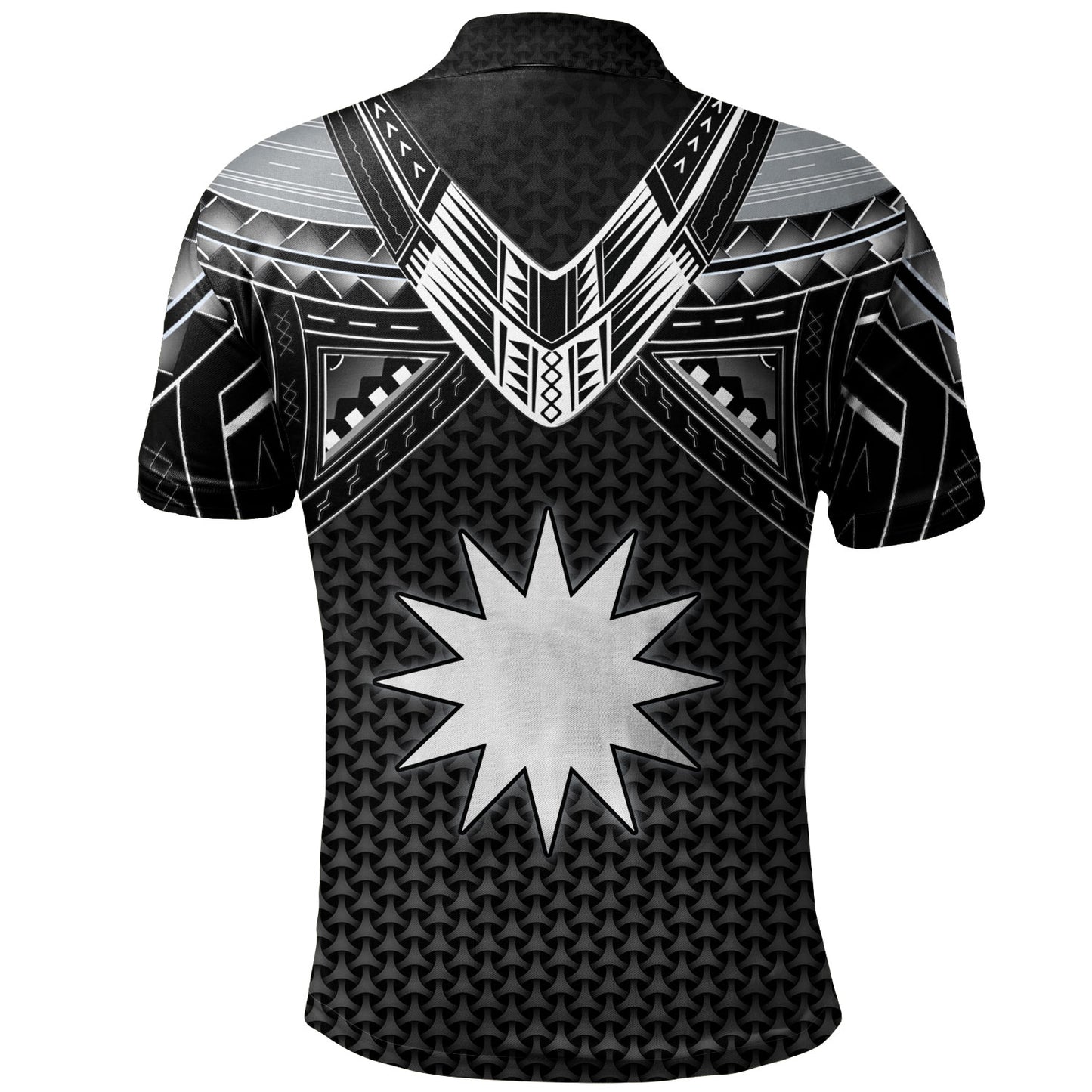 Nauru Custom Personalised Polo Shirt Polynesian Tribal Tattoo