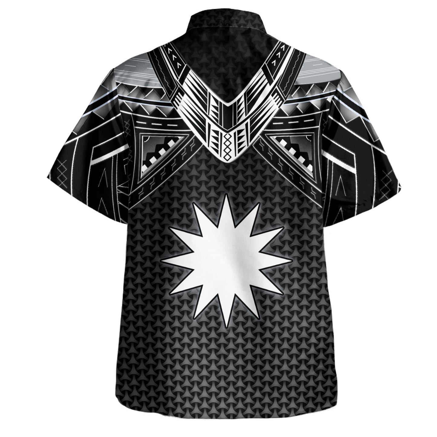Nauru Custom Personalised Hawaiian Shirt Polynesian Tribal Tattoo