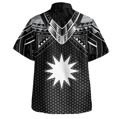 Nauru Custom Personalised Hawaiian Shirt Polynesian Tribal Tattoo