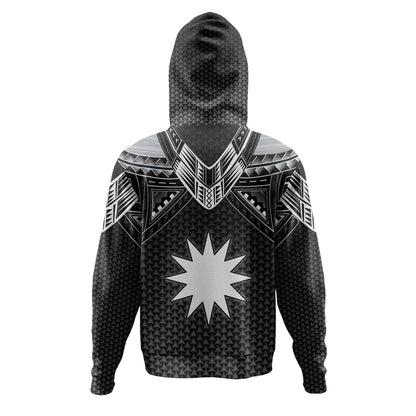 Nauru Custom Personalised Hoodie Polynesian Tribal Tattoo