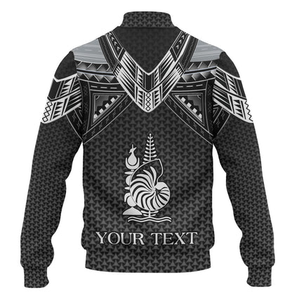 New Caledonia Custom Personalised Baseball Jacket Polynesian Tribal Tattoo