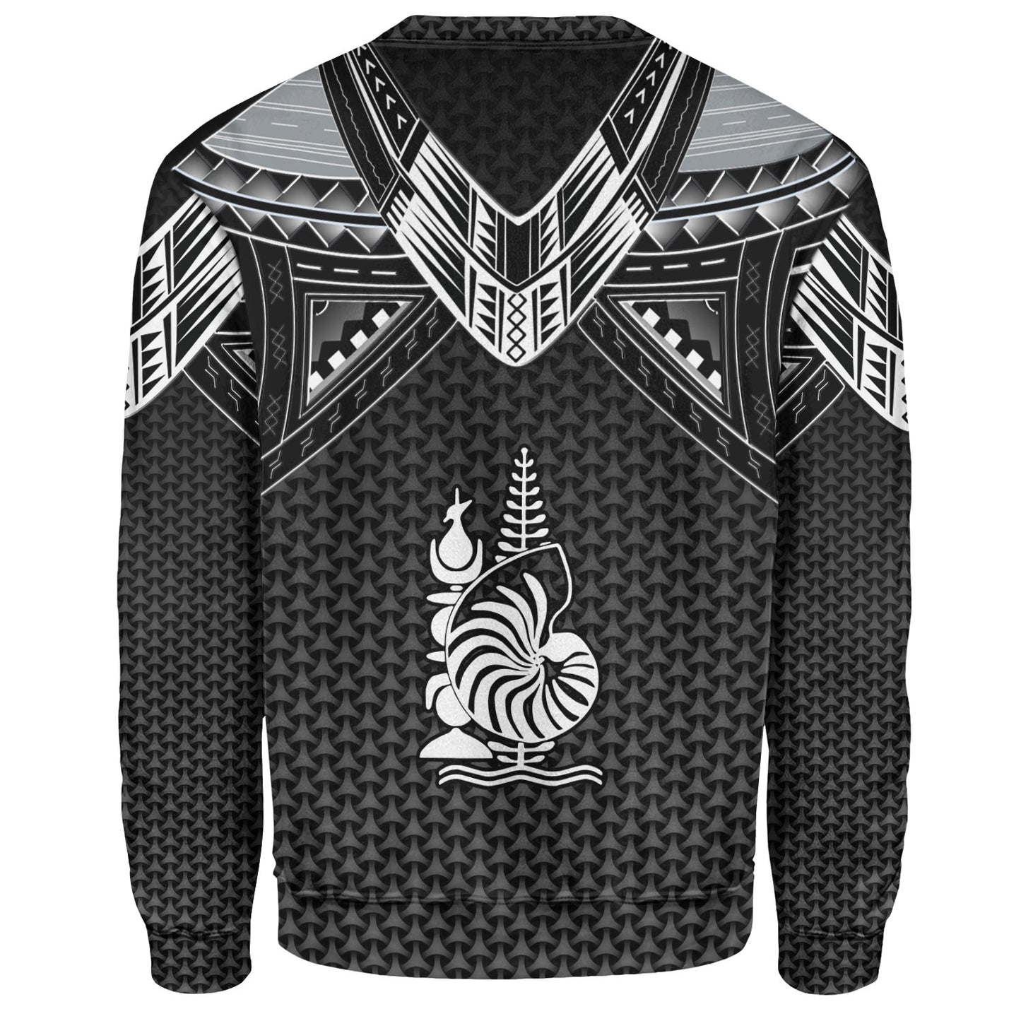 New Caledonia Custom Personalised Sweatshirt Polynesian Tribal Tattoo