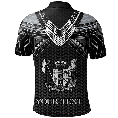 New Zealand Custom Personalised Polo Shirt Polynesian Tribal Tattoo