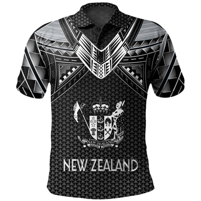 New Zealand Custom Personalised Polo Shirt Polynesian Tribal Tattoo