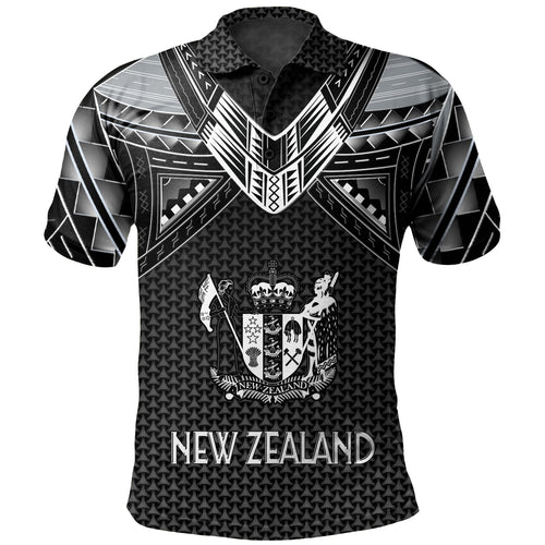 New Zealand Custom Personalised Polo Shirt Polynesian Tribal Tattoo