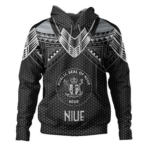 Niue Custom Personalised Hoodie Polynesian Tribal Tattoo
