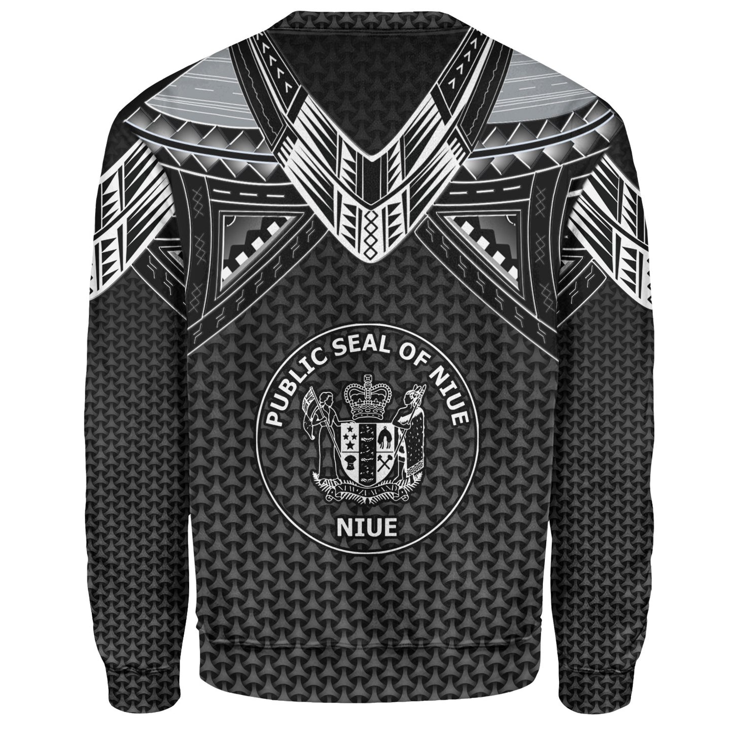 Niue Custom Personalised Sweatshirt Polynesian Tribal Tattoo