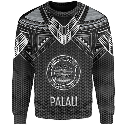 Palau Custom Personalised Sweatshirt Polynesian Tribal Tattoo