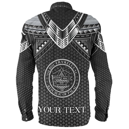Palau Custom Personalised Long Sleeve Shirt Polynesian Tribal Tattoo