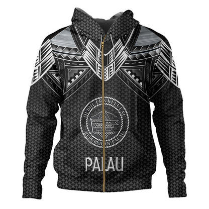 Palau Custom Personalised Hoodie Polynesian Tribal Tattoo