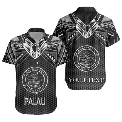 Palau Custom Personalised Short Sleeve Shirt Polynesian Tribal Tattoo