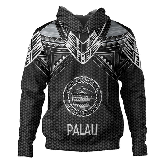 Palau Custom Personalised Hoodie Polynesian Tribal Tattoo
