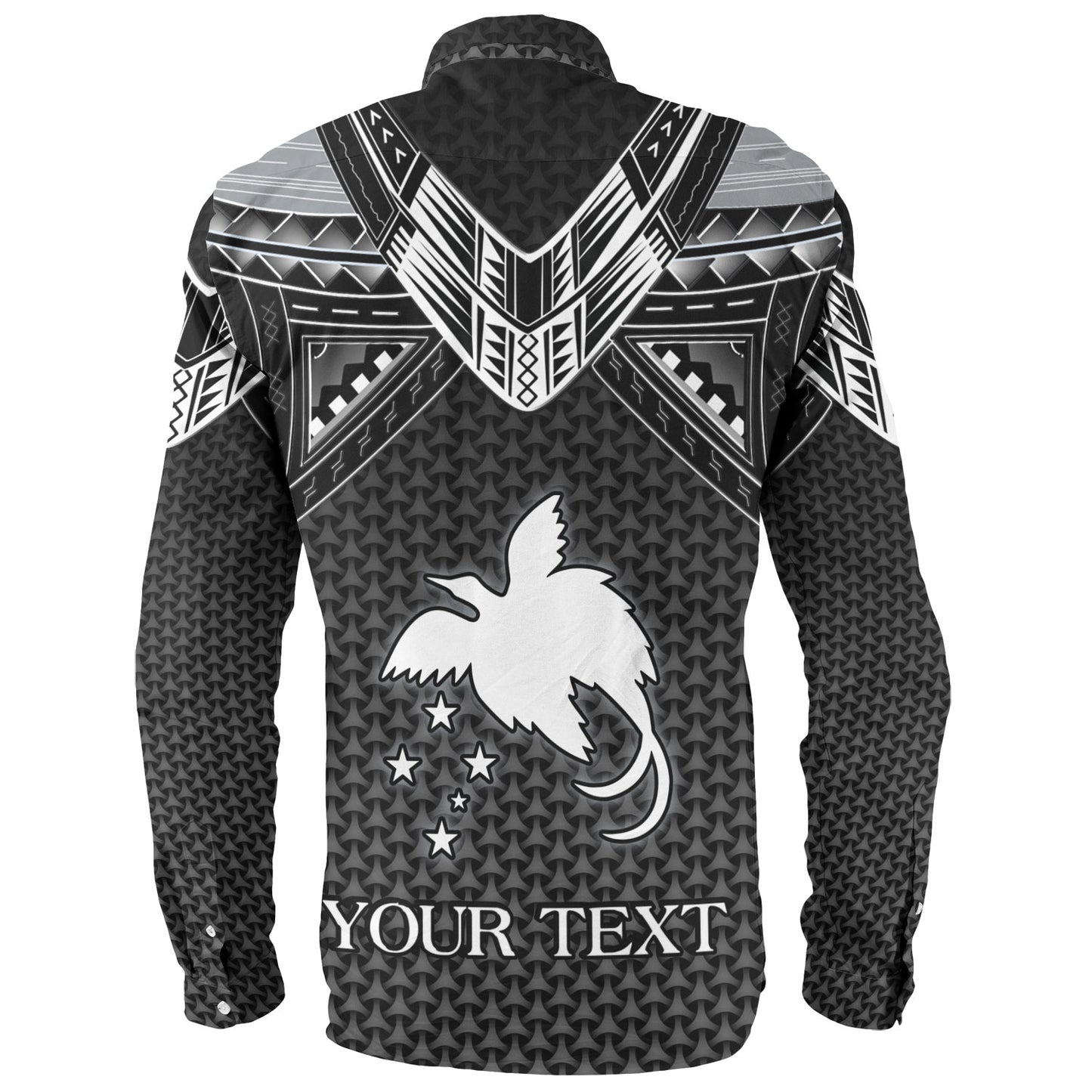 Papua New Guinea Custom Personalised Long Sleeve Shirt Polynesian Tribal Tattoo