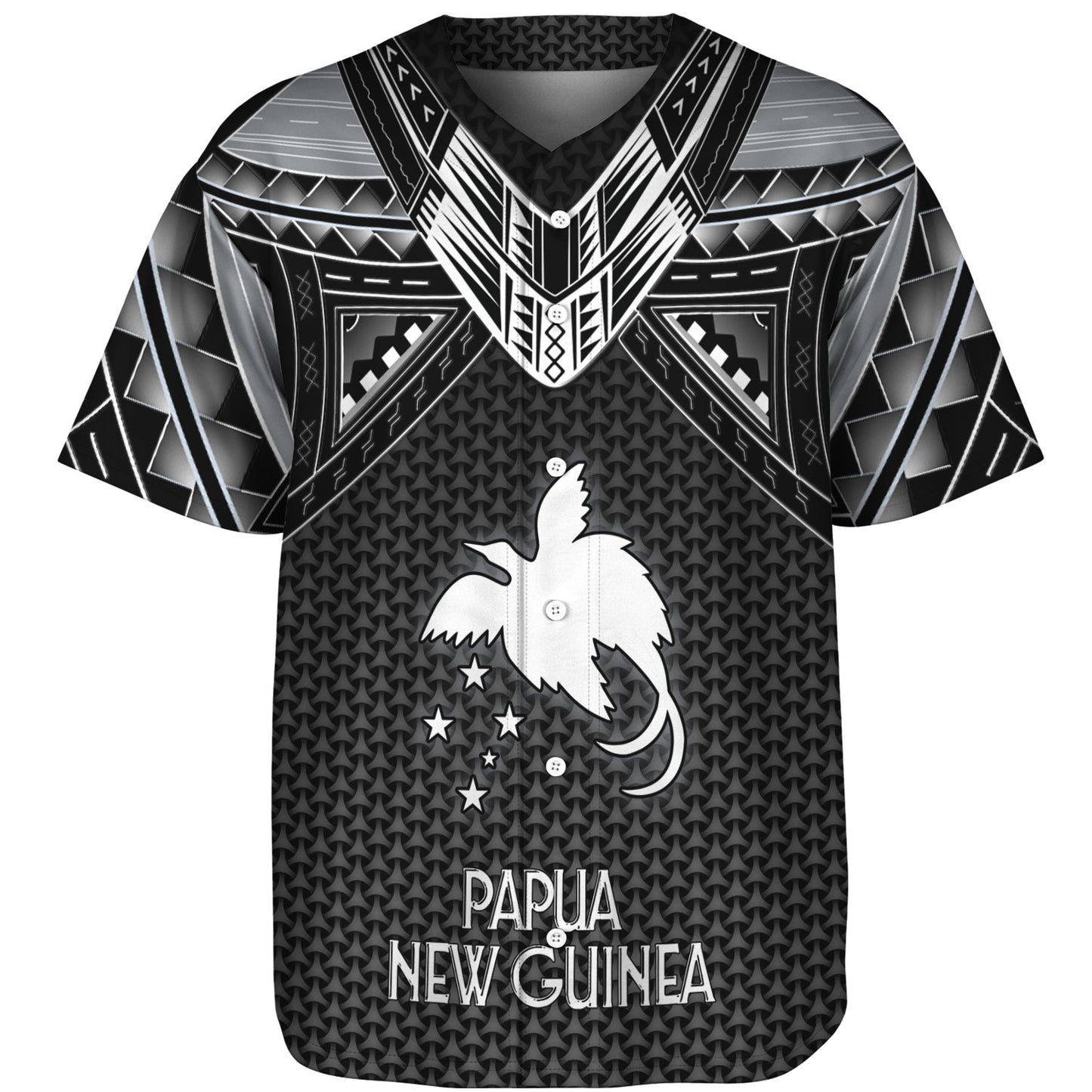 Papua New Guinea Custom Personalised Baseball Shirt Polynesian Tribal Tattoo
