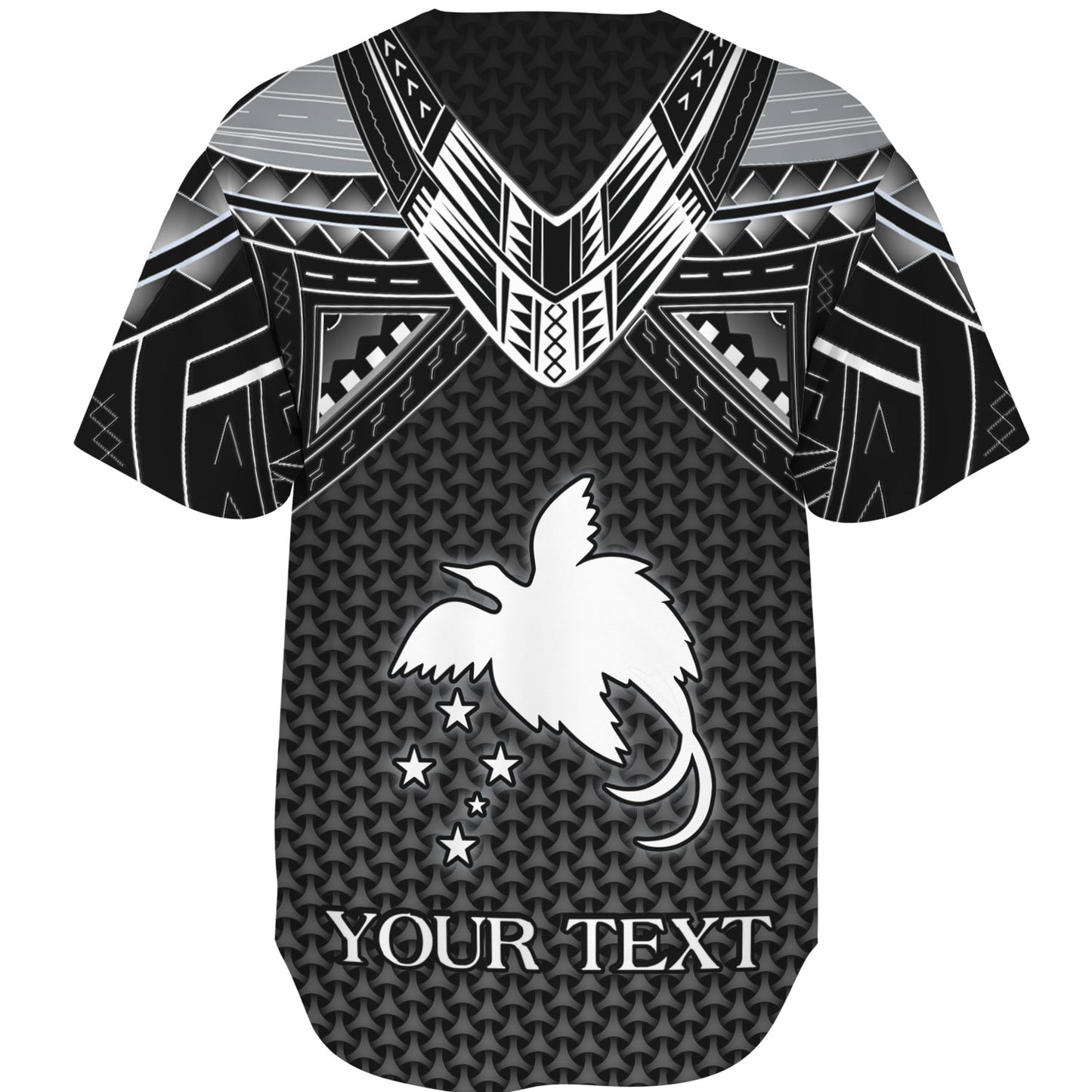 Papua New Guinea Custom Personalised Baseball Shirt Polynesian Tribal Tattoo