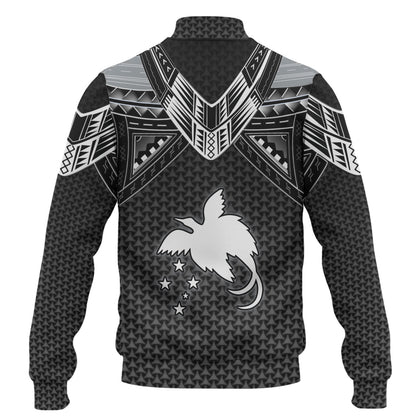 Papua New Guinea Custom Personalised Baseball Jacket Polynesian Tribal Tattoo