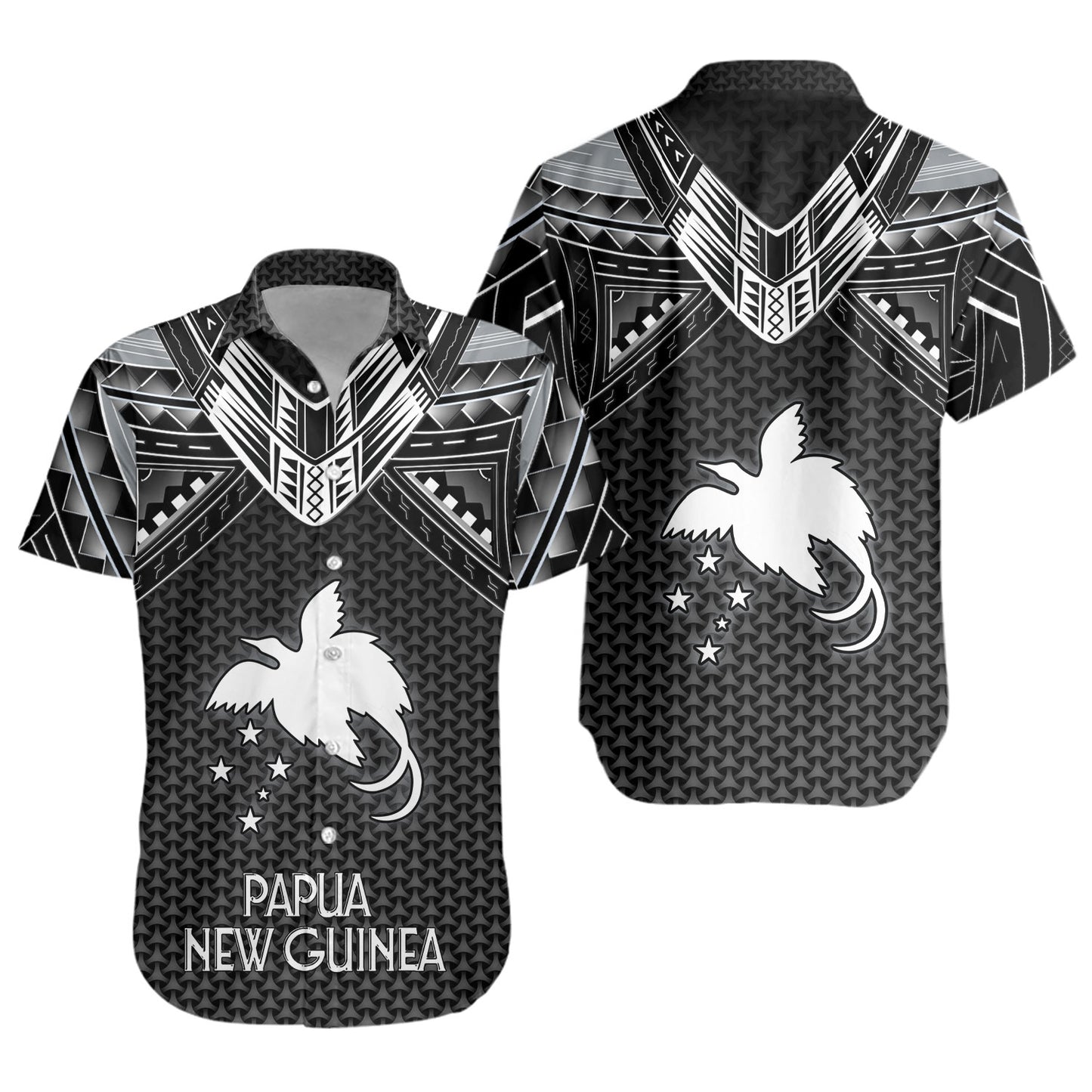 Papua New Guinea Custom Personalised Short Sleeve Shirt Polynesian Tribal Tattoo