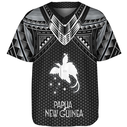 Papua New Guinea Custom Personalised Baseball Shirt Polynesian Tribal Tattoo