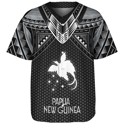 Papua New Guinea Custom Personalised Baseball Shirt Polynesian Tribal Tattoo