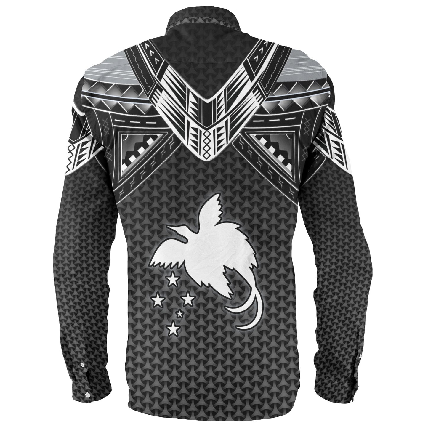 Papua New Guinea Custom Personalised Long Sleeve Shirt Polynesian Tribal Tattoo